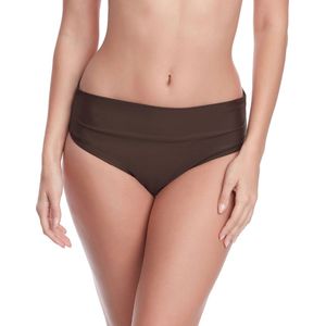 Merry Style Dames Zwembroek - Bikinibroekje - Elastische tailleband - Polyamide & Elastaan – Bruin (8157) – 38 - MS-VR-Brief-2