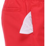 Ladeheid LA-LA40-128-SWS Heren Zwembroek - Zwemshorts - met zijzakken en achterzak - sneldrogend - met binnenslip van mesh - Koordsluiting - Polyester - Rood - S