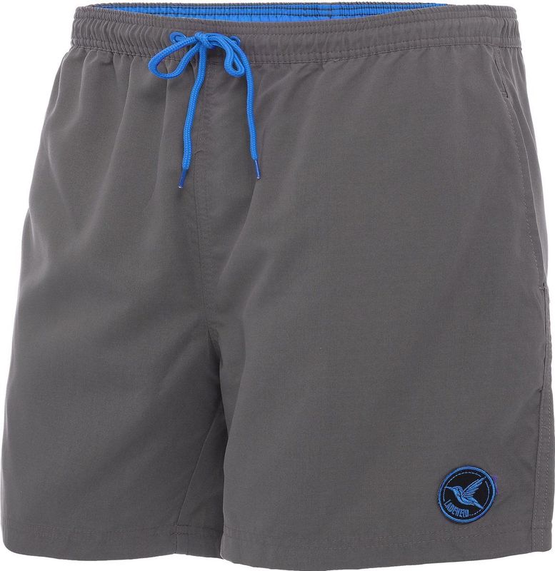 Ladeheid LA-LA40-128-SWS Heren Zwembroek - Zwemshorts - met zijzakken en achterzak - sneldrogend - met binnenslip van mesh - Koordsluiting - Polyester - Grijs - S