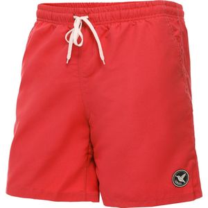Ladeheid LA-LA40-129-SWS Heren Zwembroek - Zwemshorts - met zijzakken - sneldrogend - met binnenslip van mesh - Koordsluiting - Polyester - Rood - L
