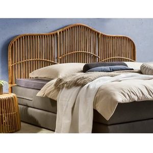 SIT Möbel Bedhoofdbord | rotan | naturel | B 200 x D 4 x H 120 cm | 07996-58 | Serie ROMANTEAKA - bruin Hout 07996-58