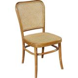 SIT Eetkamerstoel met weens vlechtwerk, klassieke bistrostoel, houten stoel