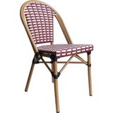 Sit Möbel Set van 2 stoelen, beige, rood, zithoogte 45 cm, zitbreedte 42 cm, zitdiepte 41 cm