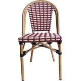 Sit Möbel Set van 2 stoelen, beige, rood, zithoogte 45 cm, zitbreedte 42 cm, zitdiepte 41 cm