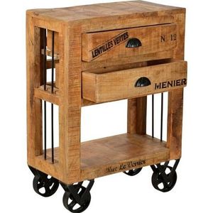 SIT Küchenwagen "Rustic", mit schwarzen Schriftzügen, Shabby Chic, Vintage