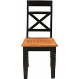 SIT Möbel eetkamerstoel set van 2 mangohout | L 45 x B 45 x H 100 cm | zwart / bruin | 05812-11 | Serie CORSICA - meerkleurig Massief hout 05812-11