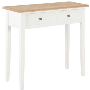 UYSELA Home Meubels Tuin Dressing Console Tafel Wit 79x30x74cm Hout