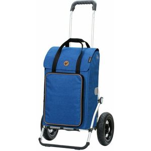 Andersen Shopper Royal Shopper Ipek Bo winkelwagen 58 cm met luchtbanden blau