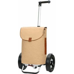 Andersen Shopper Tura Shopper Saira winkelwagen 60 cm met luchtbanden beige