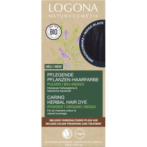 LOGONA - Haarverfset - Indigozwart - Plantaardig - 2 x 50 g