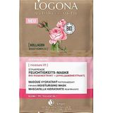 LOGONA - Verstevigend Hydraterend Masker - Gezichtsmasker - 2 x 4 ml - Biologisch Rozenextract en Collageen