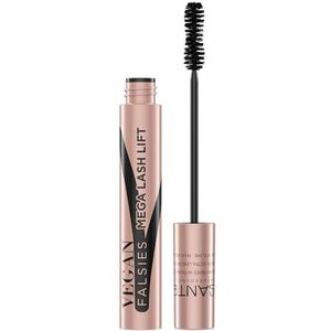 SANTE Naturkosmetik Vegan Falsies Mascara, verzorgende mascara met natuurlijke was en oliën, veganistische mascara voor een intens valse wimper-effect, diepzwart, 9 ml