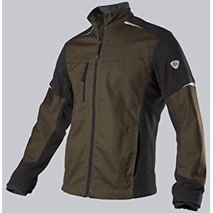 BP 2011-845-8553-54l tuinbroek, stretchbretels met clipbevestigingen, 270,00 g/m² stofmix, waarschuwing/donkergrijs,54l