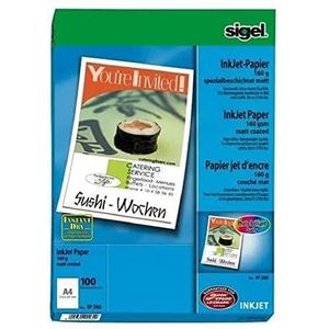 SIGEL IP286 InkJet-papier Professional, A4, 100 vellen, speciale coating mat, wit, 160 g