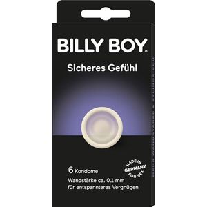 Billy Boy veilig gevoel condooms – transparante condooms met meer wanddikte, 6 stuks