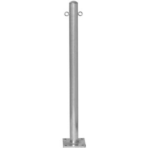 Afzetpaal, voor boutbevestiging, Ø 60 mm, thermisch verzinkt, 2 ogen