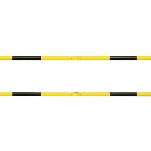 Balustradesysteem, dwarsbuis-Ø 48 mm, geel / zwart, lengte 1000 mm