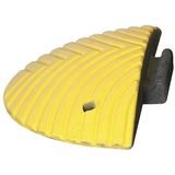 Eindstuk TOPSTOP verkeersdrempel - PVC - geel Eindstuk man - 70 mm hoog