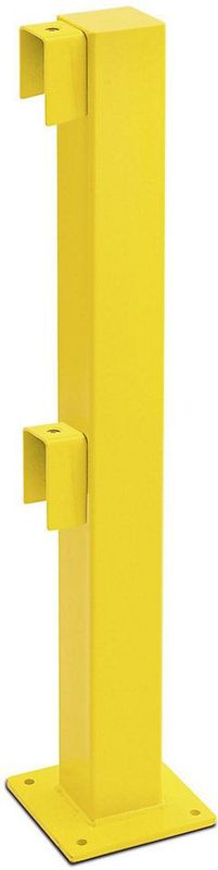 Standpfosten Anfang/Ende, 1000 mm, beschichtet, gelb