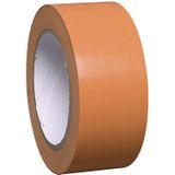 Bodemmarkeerband van vinyl, eenkleurig, breedte 50 mm, oranje, VE = 16 rollen