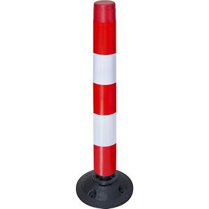 Verkeerszuil LeitPin, hoogte 1000 mm, rood/wit reflecterend, vanaf 30 stuks