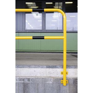 Beschermbeugel, staal, Ø 48 mm, voor wandmontage met lussen, breedte 2000 mm, met kunststofcoating