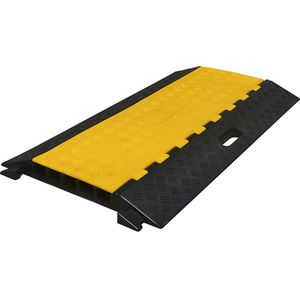 Kabelbrug - Zwart - Hardrubber - Berijdbaar - 5 Kabelgoten