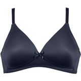 Naturana - Voorgevormde Soft Bh - Navy - Verstelbare Bandjes - Naadloze Cup - Zonder Beugel