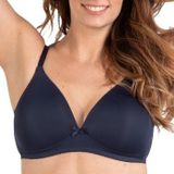 Naturana - Voorgevormde Soft Bh - Navy - Verstelbare Bandjes - Naadloze Cup - Zonder Beugel