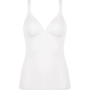 Naturana hemd met T-shirt BH zonder beugels maat 85A wit