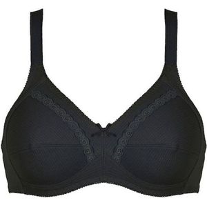 Naturana - Soft BH - Zwart - 100% Katoen - Zonder Beugels