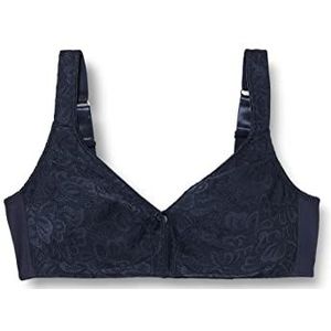 Naturana kanten soft BH met katoen zonder beugels maat 80C marine