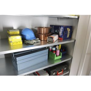 Pavoy Extra legbord, voor vouwdeurkast van 1500 mm breed, diepte 600 mm, verzinkt