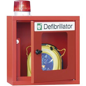 Pavoy Defibrillatorkast, met akoestisch en optisch alarm, vuurrood