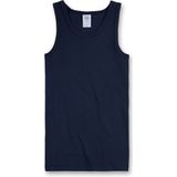 Sanetta - Onderhemd - Blauw - Verpakking van 3 - Biologisch Katoen