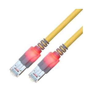 saCon S/FTP Kabel Cat.6 (Class E), LSOH, geel, 7 m - geel 442603.700