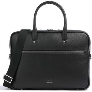 AIGNER Ivy aktetas Leer 39 cm Laptopcompartiment black3