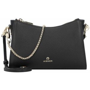 AIGNER Ivy Schoudertas Leer 23 cm black