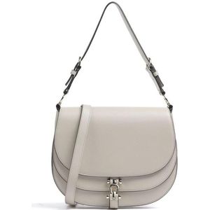 AIGNER Delia Schoudertas S Leer 25 cm pearl white