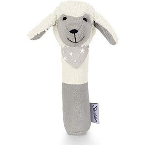 Sterntaler Stanley het schaap rammelaar, leeftijd: 0-36 maanden, maat: 16 cm, kleur: wit/grijs