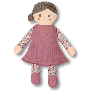 Sterntaler Sophie pop met rammelaar, geïntegreerd voor baby vanaf de geboorte, roze, 28 x 20 cm