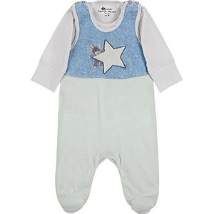 Sterntaler Babyjongens romperset Nicki Emmi rompelbroek, Helltürkis, 56 cm