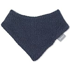 Sterntaler Uniseks driehoekige babydoek van gebreid, achterkant microfleece halsdoek, marineblauw, 1