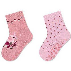 Sterntaler Babymeisje Abs Sokken Dp Reekitz + stippen pantoffels sokken roze 22 EU, Roze