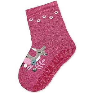 Tegels antislip sokken baby met volledige pluche, Magenta Mel, 20 EU