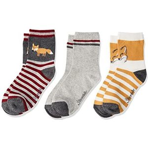 Sterntaler - Set van 3 - Huissokken - Lichtgrijs gemêleerd