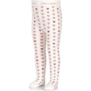 Sterntaler Babymeisjes hart panty, ecru, 86 cm