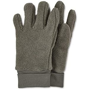 Sterntaler Uniseks vingerhandschoenen voor kinderen van microfleece, met elastische manchetten, groen, gemêleerd, 6