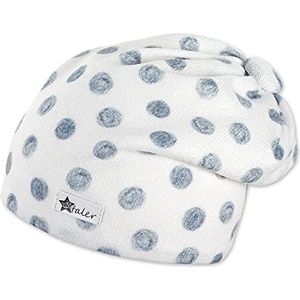 Sterntaler Slouch-beanie, stippen, babymuts voor meisjes, ECRU