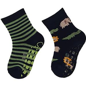 Sterntaler Babysokken Dp Safari + Ringel pantoffelsokken